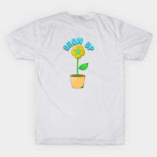 grow up icon flower T-Shirt